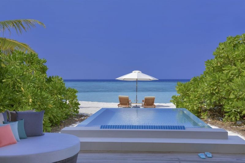 beach villa with pool