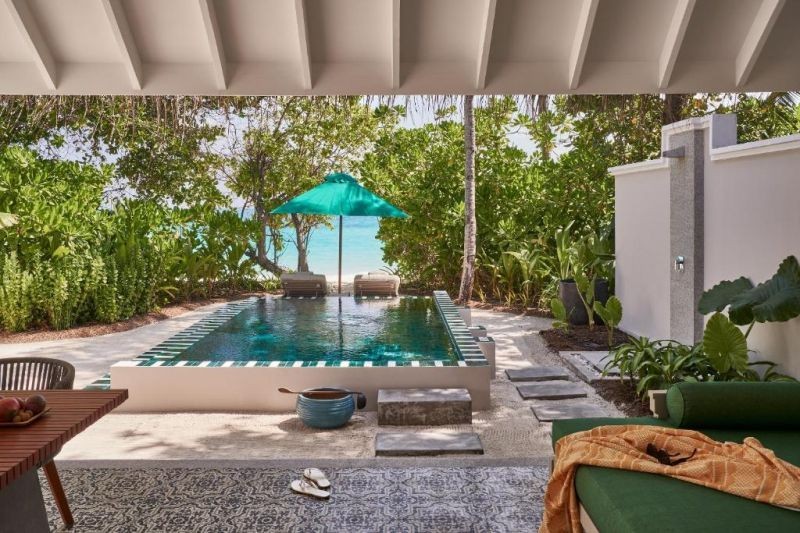 beach pool villa