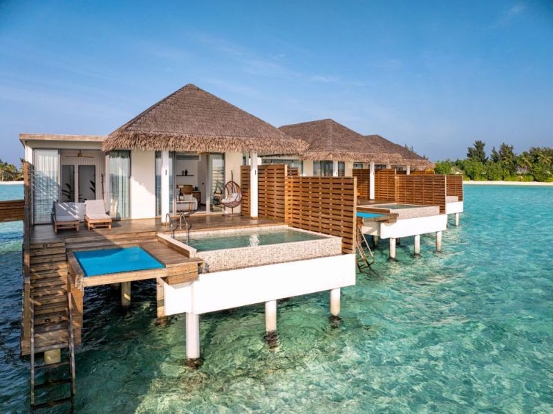 overwater pool villa