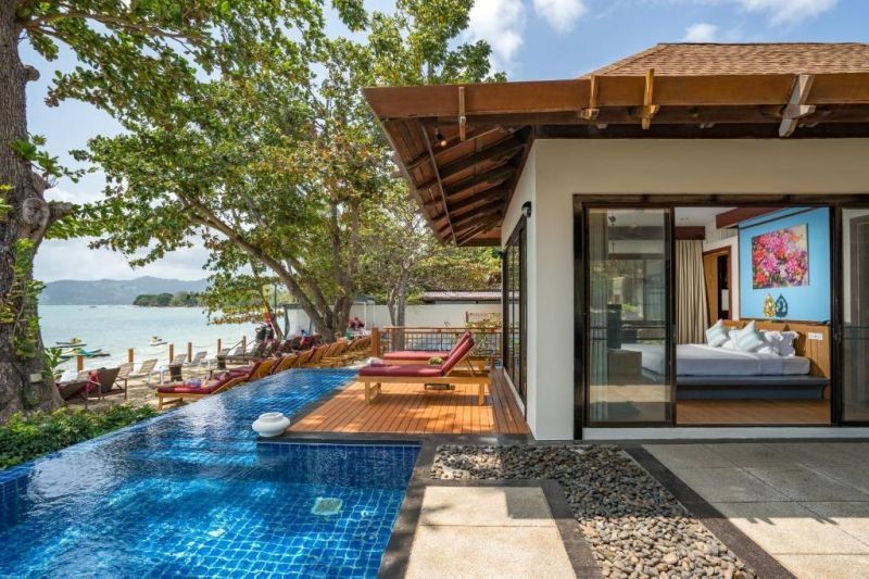 oceanfront villa with private pool