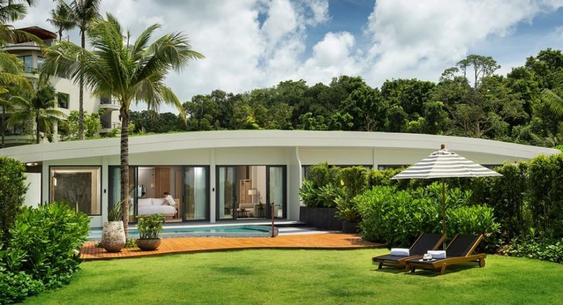 beachfront pool villa