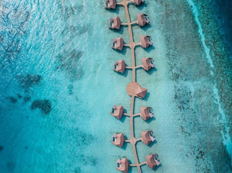 overwater pool villa