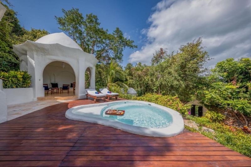 luxury pavilion garden view