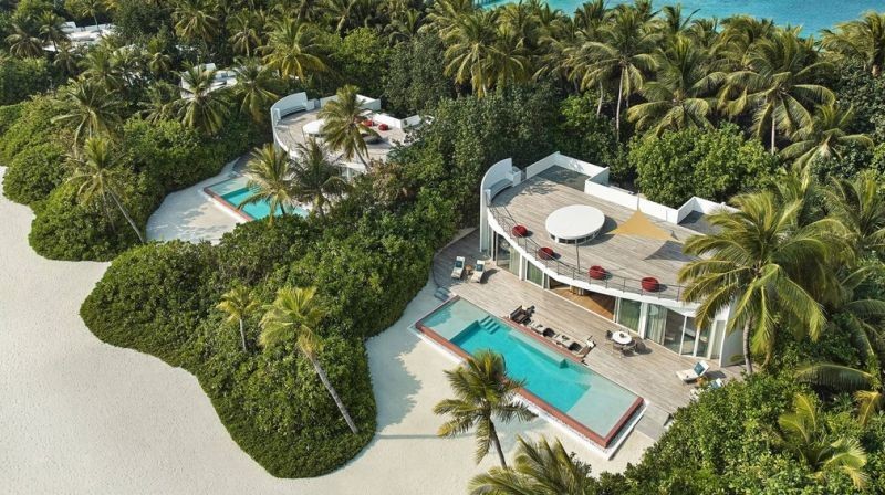 2 bedroom beach residence with pool