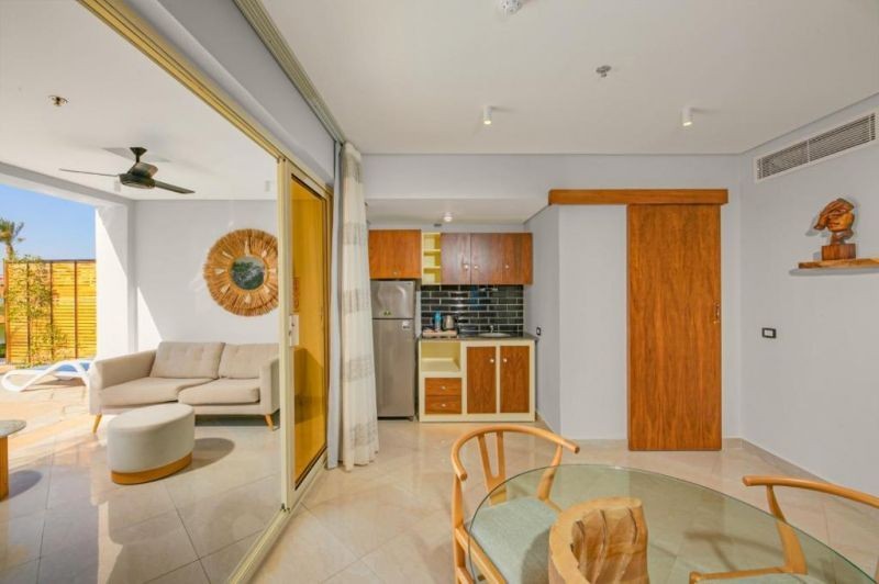 room at villa pool