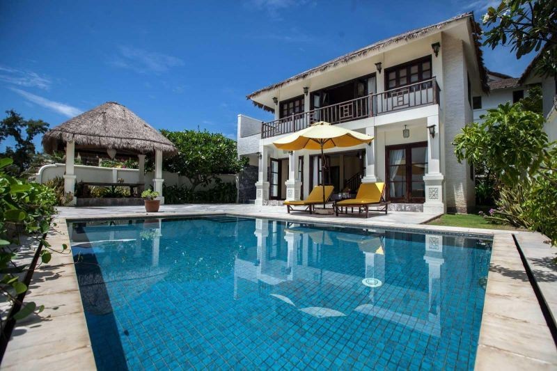 beachfront pool villa