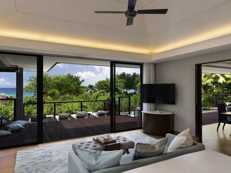 2 bedroom beachfront pool villa