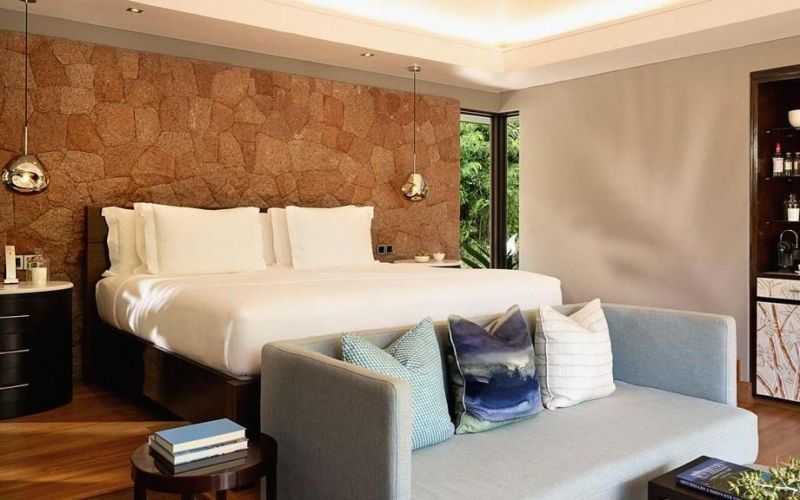 hillside pool villa