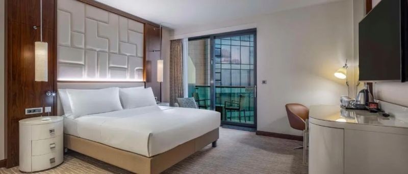 hilton executive room with balcony and sea view