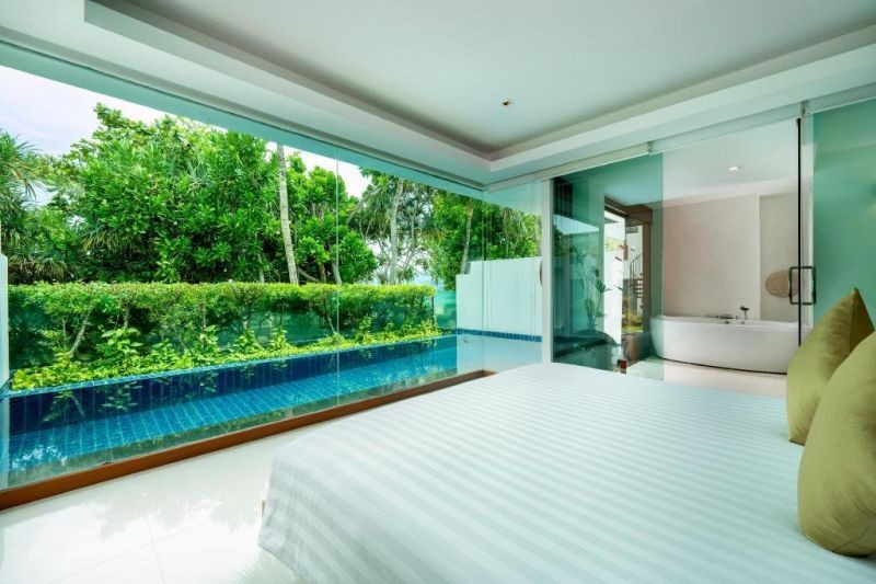 beachfront pool villa