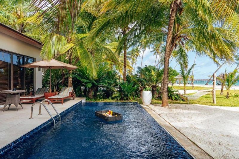luxury ocean front pool villa