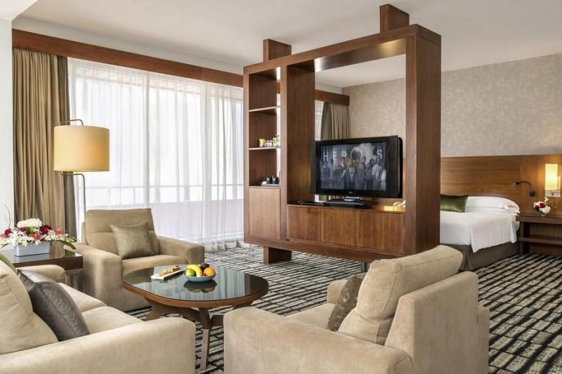 spacious studio with balcony