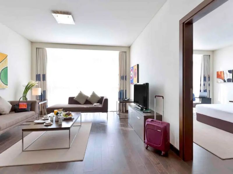 apartment with 1 double bed and 1 single bed