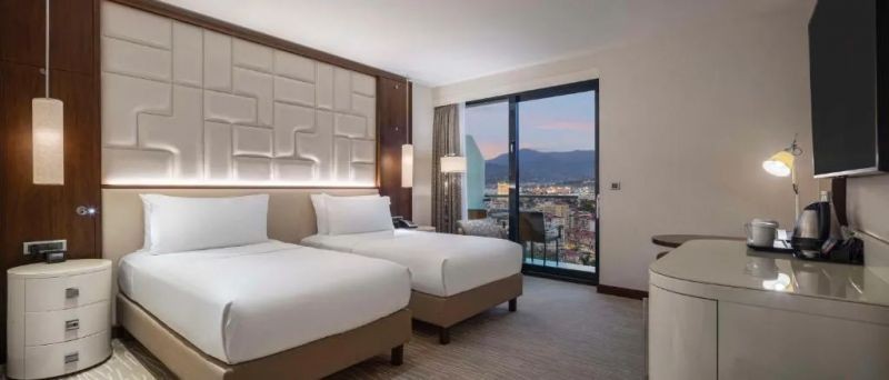 hilton guestroom with balcony