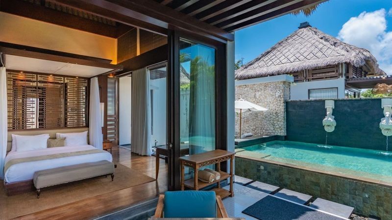 1 bedroom studio garden pool villa
