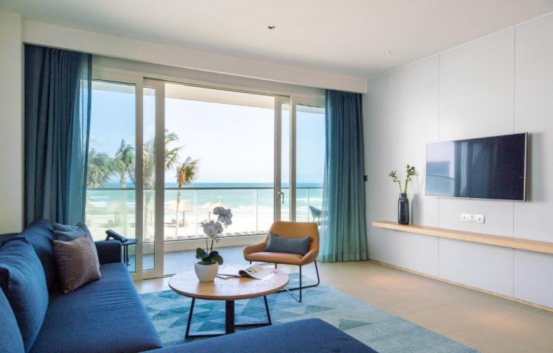 2 bedroom villa with terrace beach front