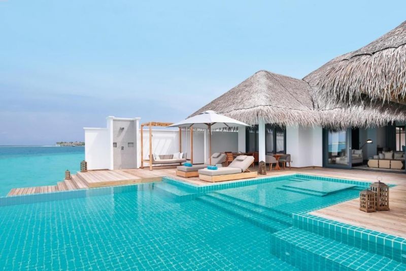 2 bedroom water villa with pool
