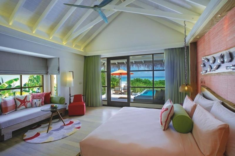 beach villa with pool