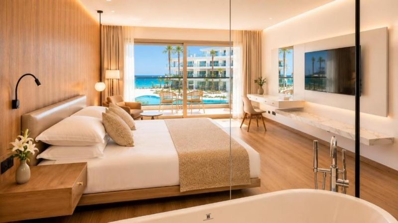 deluxe jacuzzi sea view